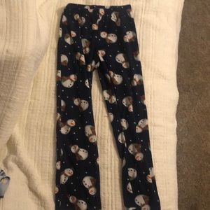 Snowman winter pj pants